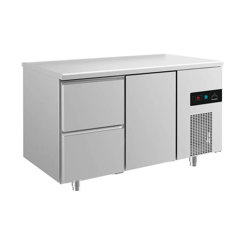 Kühltisch -2 bis +8°C 1400x700x850mm mit 1x Tür und 1x zwei Schubladen – Art.-Nr. KT2ZT