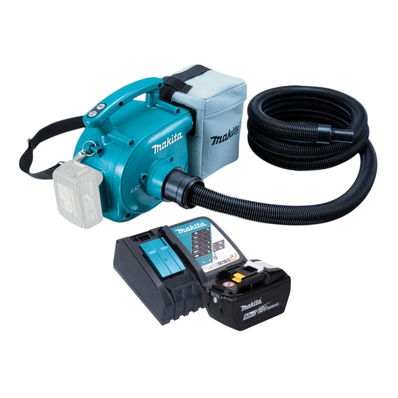Makita DVC 350 Z Akku Staubsauger 18 V + 1x Akku 9,0 Ah + Ladegerät