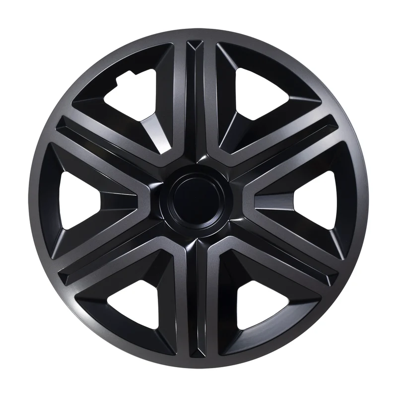 Action 4 x Universal Radzierblenden Radkappen Satz 4er Set Auto KFZ Zoll (Graphit-schwarz, 14")