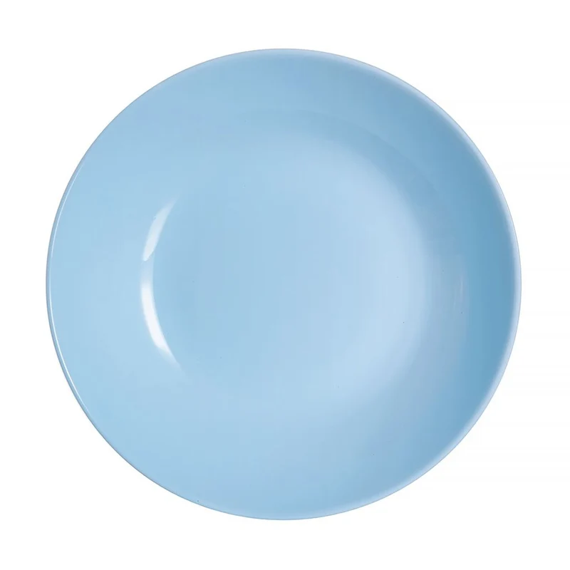 Luminarc tiefer Teller, Suppe, rund, 20cm, blau, Diwali Light Blue