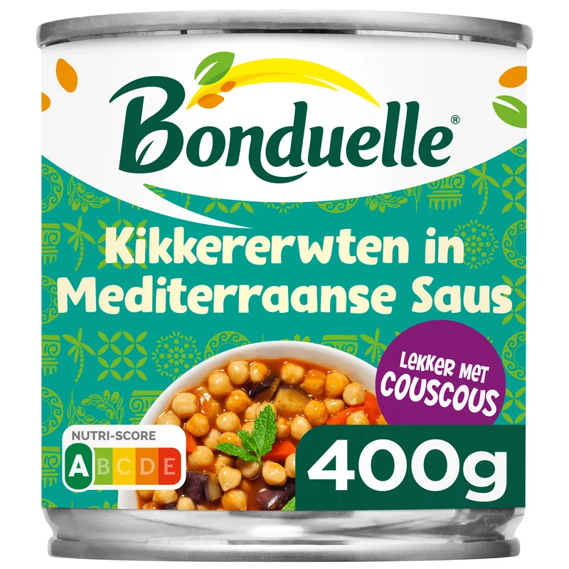 Bonduelle Kikkererwten in mediterraanse saus