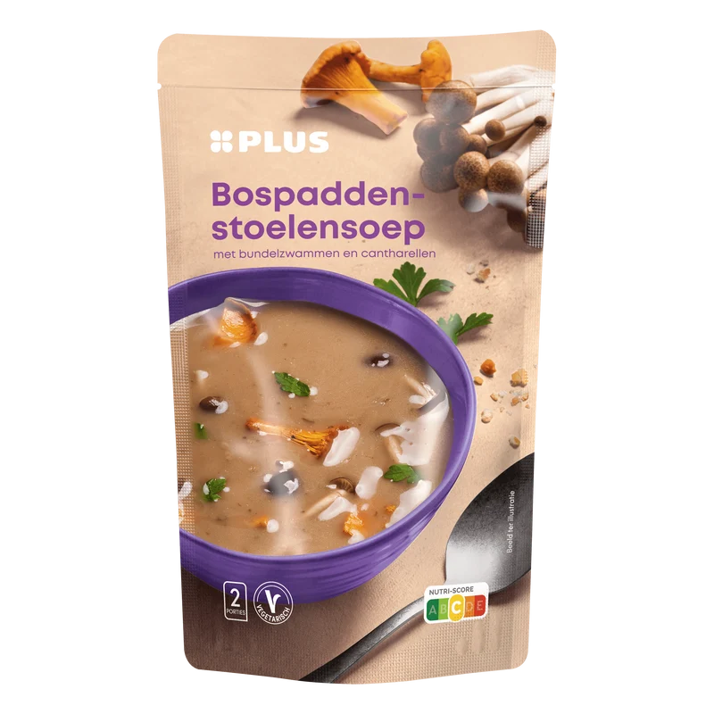 Soep in Zak Bospaddenstoelensoep