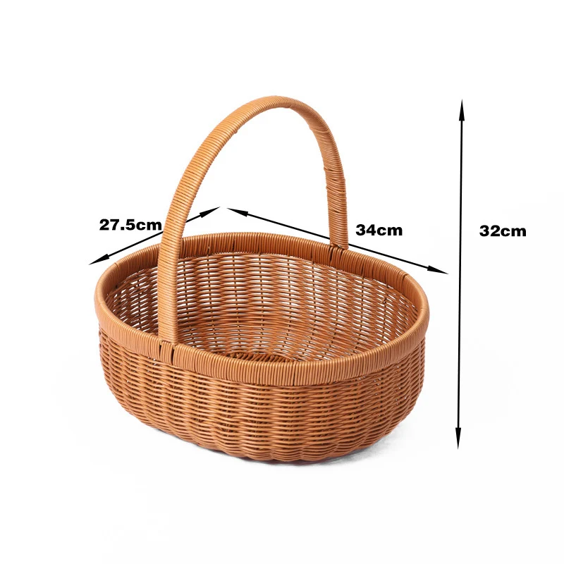 Elegante handgewebte Aufbewahrungskorb Karnz