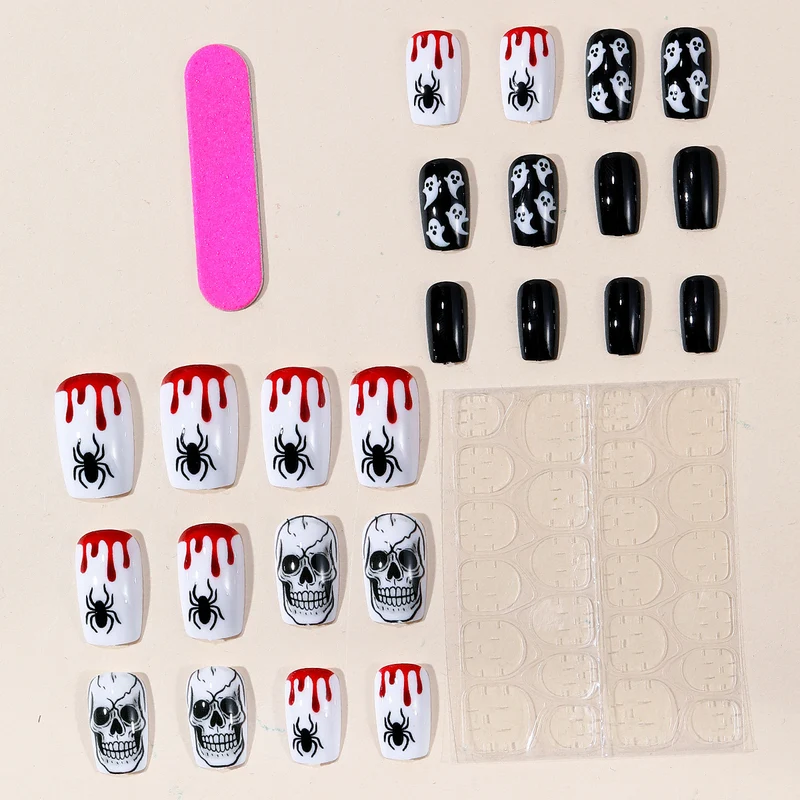 Halloween-Themen Spooky Nagelkunst Set Karnz