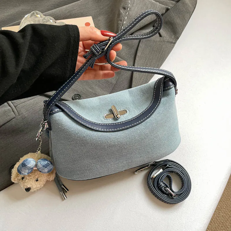 Stylische Denim Umhängetasche Karnz