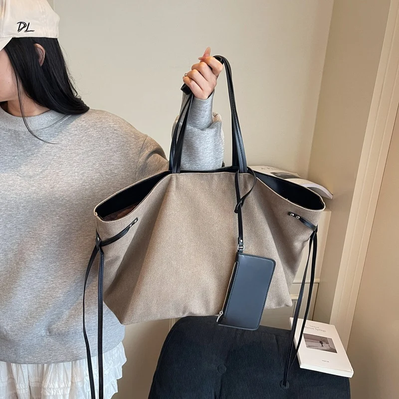 Geräumige Canvas-Shopper-Tasche Karnz