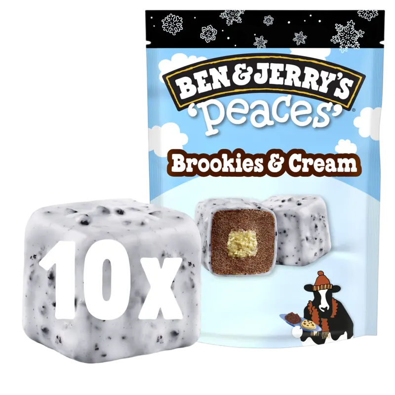 Ben & Jerry's Peaces brookies & cream