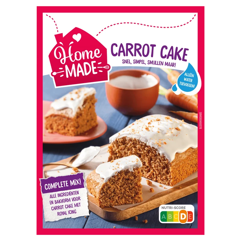 Homemade Carrotcake met icing
