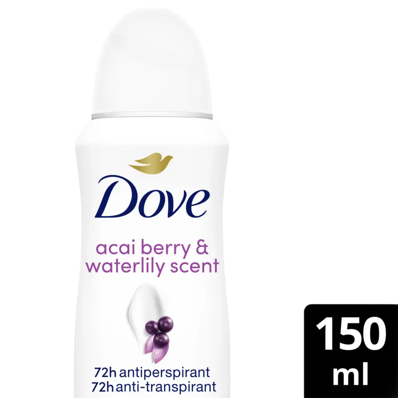 Dove Acai & waterlily anti-transpirant spray