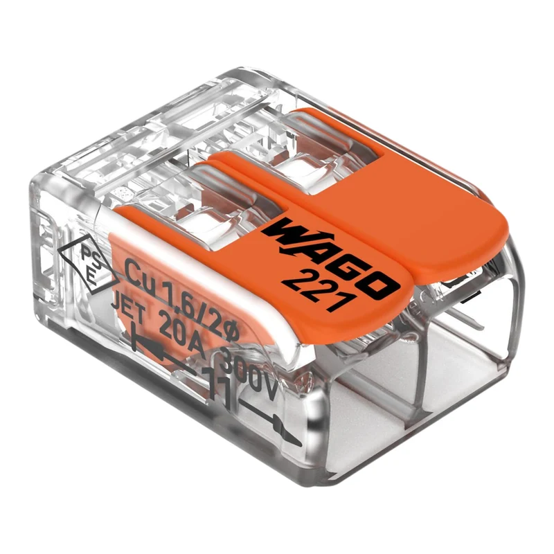 Wago 221-412 Verbindungsklemme 2 x 4 mm² 100 Stück
