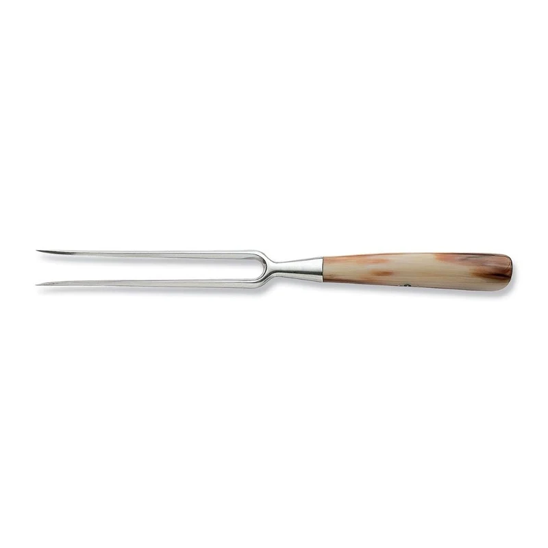 Coltellerie Berti Forgiati carving fork 220 whole ox horn