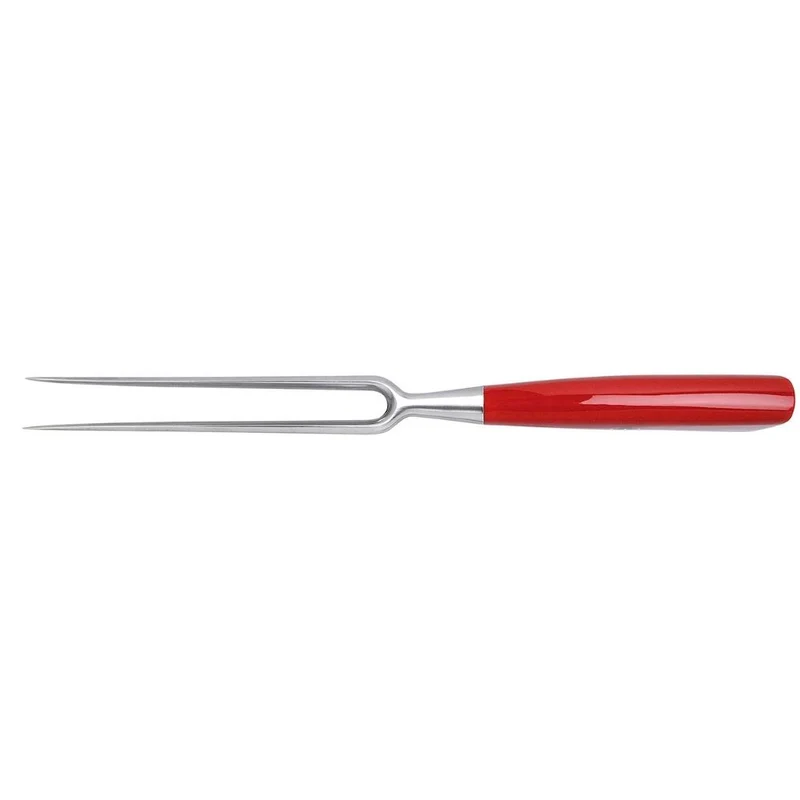 Coltellerie Berti Forgiati carving fork 2620 whole red plexiglass