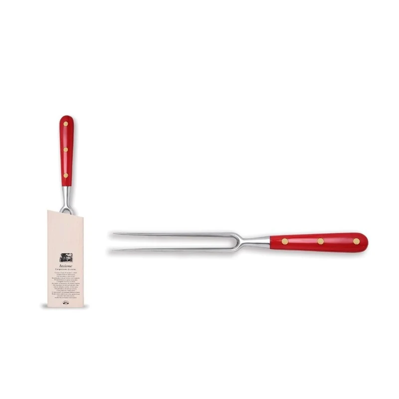 Coltellerie Berti Forgiati - Insieme carving fork 92410 red