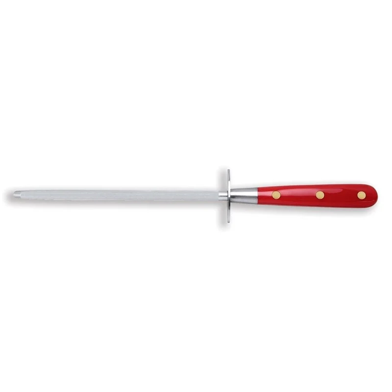 Coltellerie Berti Forgiati sharpening steel 2411 red plexiglass