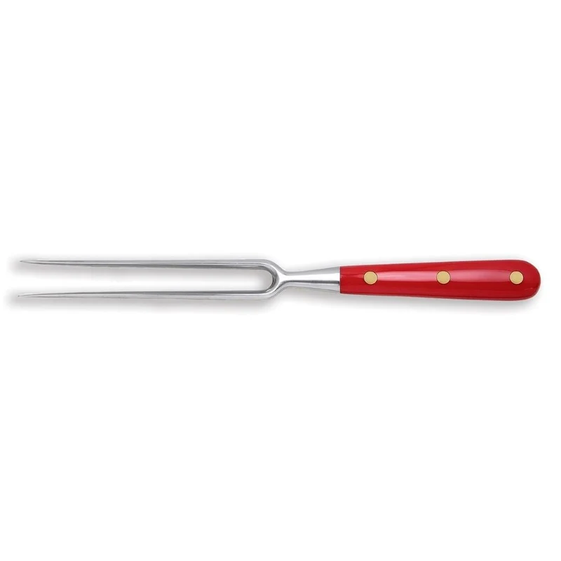Coltellerie Berti Forgiati carving fork 2410 red plexiglass