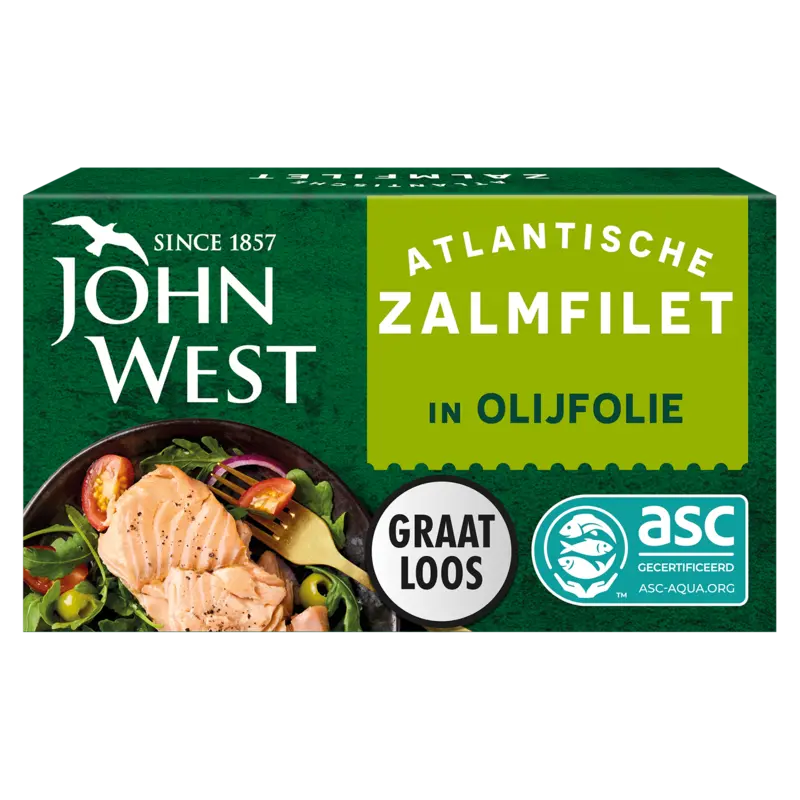 John West Atlantische Zalm Olijfolie ASC