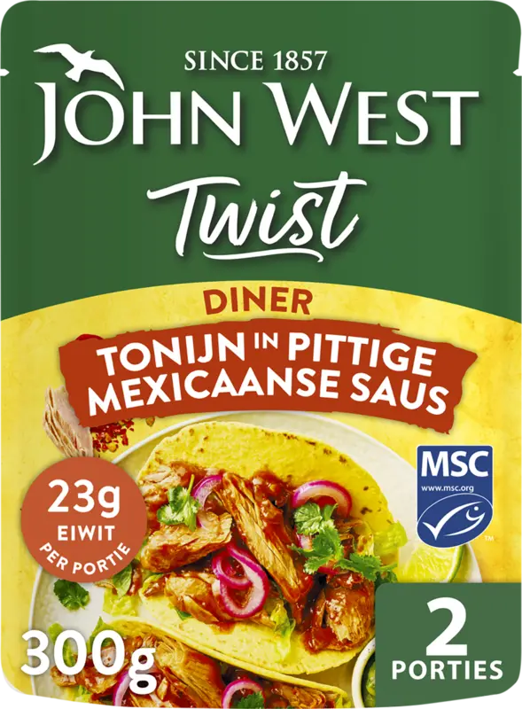 John West Twist Diner Tonijn Mexciaans MSC