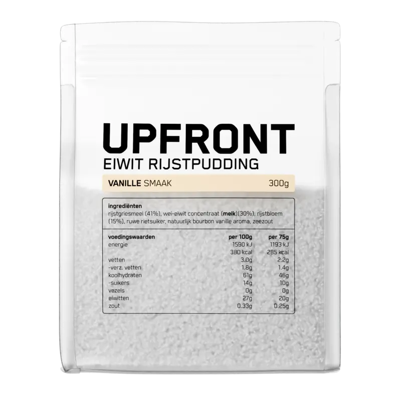 Upfront Eiwit rijstpudding vanille smaak