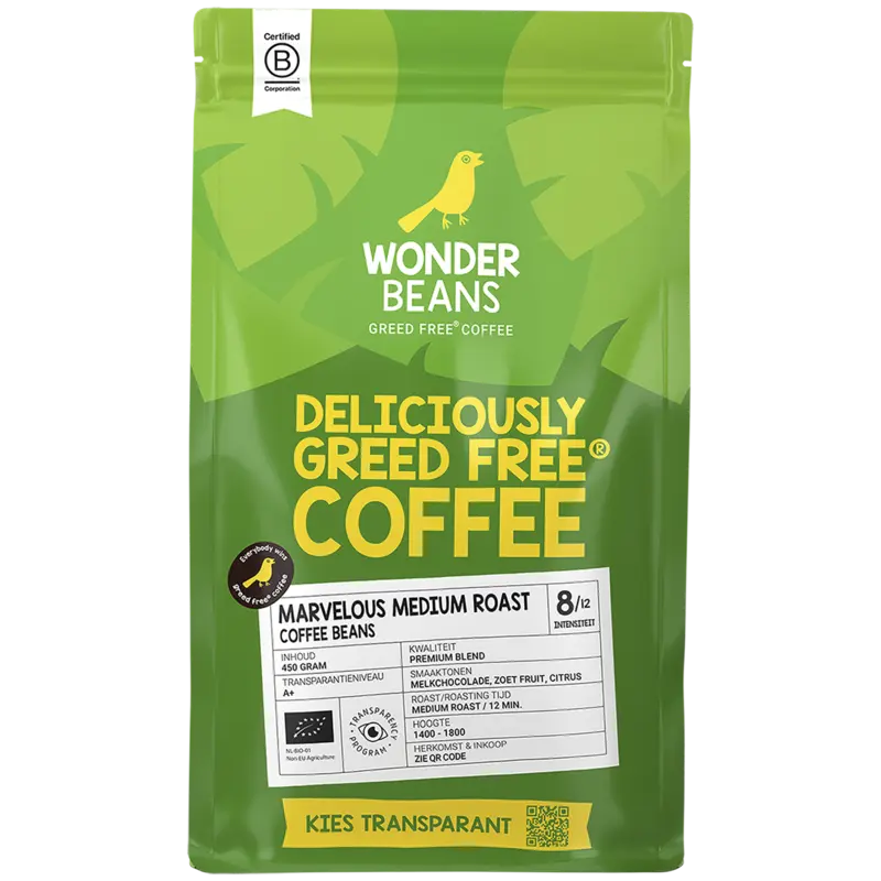 WonderBeans Marvelous medium roast coffee beans