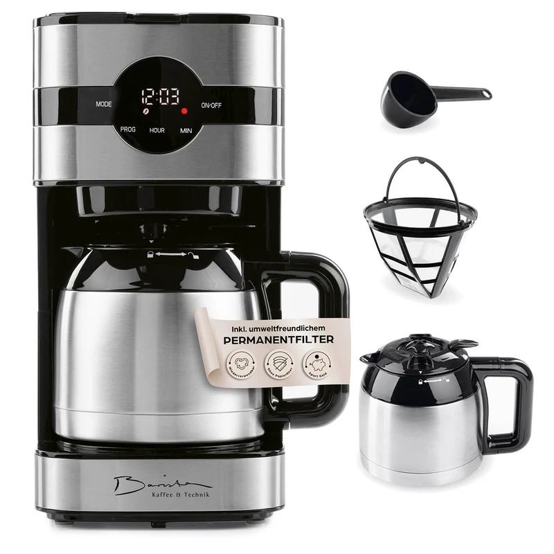 Barista Filterkaffeemaschine Touch Iso mit Isolierkanne, LED-Touchdisplay, Timer