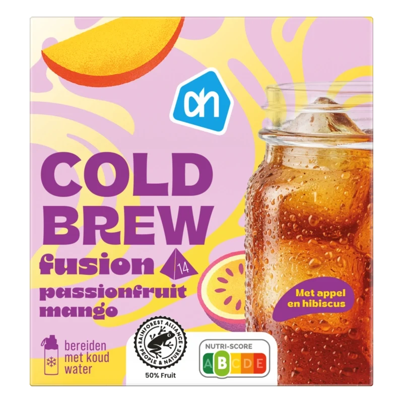 Cold brew fusion passionfruit mango