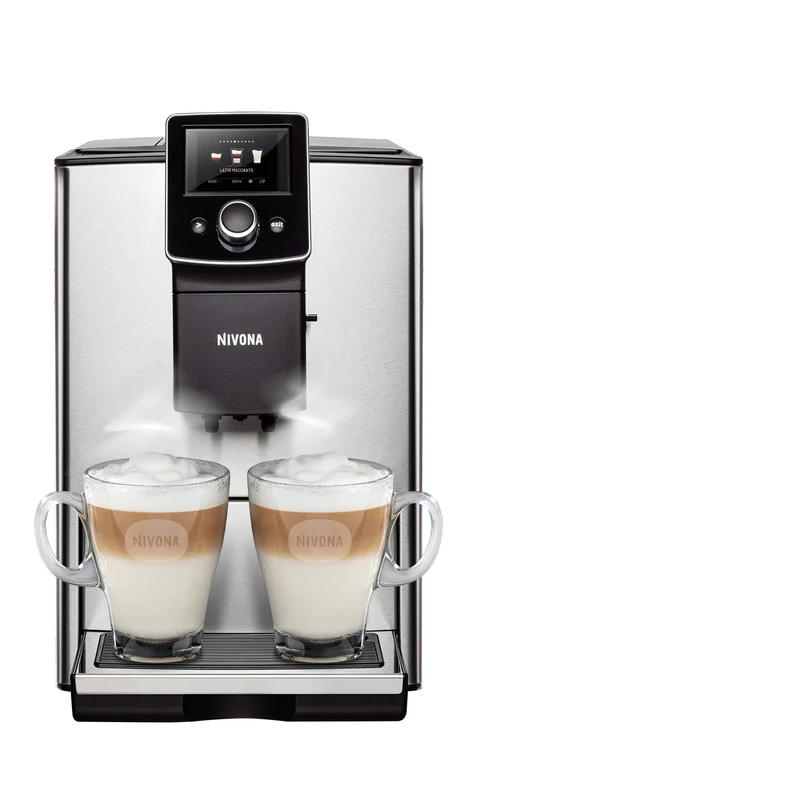 NIVONA Kaffeevollautomat CafeRomatica 8er NICR 825 Edelstahlfront / Chrom + 1kg Kaffee und 1x Entkalker gratis