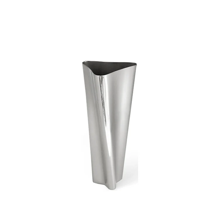 Zeitgenössische flüssige Metallvase