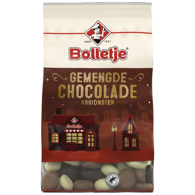 Bolletje Kruidnoten chocolade gemengd