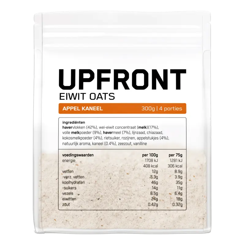 Upfront Oats appel kaneel smaak