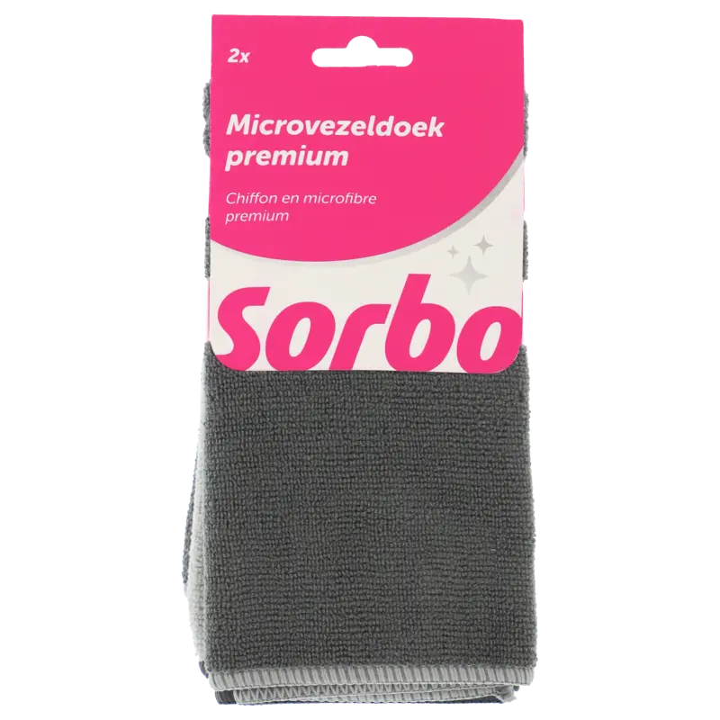 Sorbo Microvezeldoek premium 38x38cm 2st