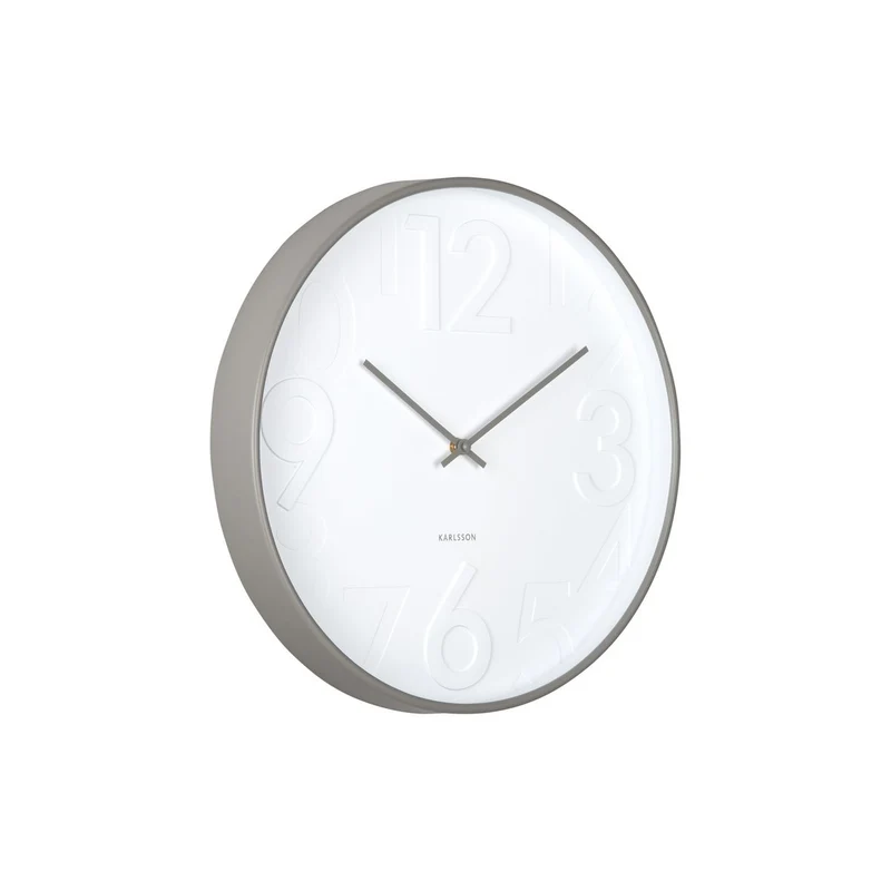 Wanduhr Fasten - Grau