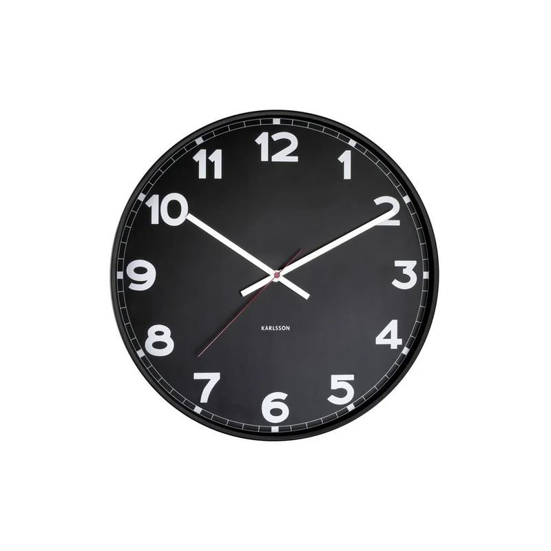 Wanduhr New Classic Medium - Schwarz