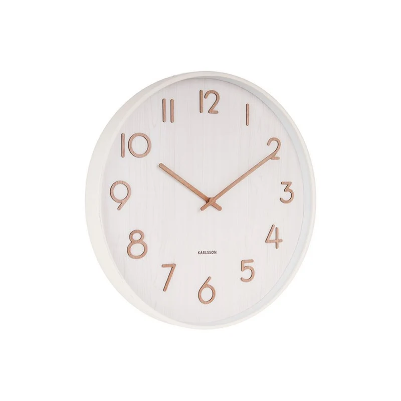 Wanduhr Pure Large - Weiß