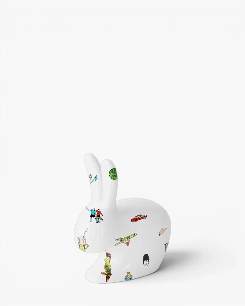 Qeeboo x Fiorucci Ceramic Rabbit XS