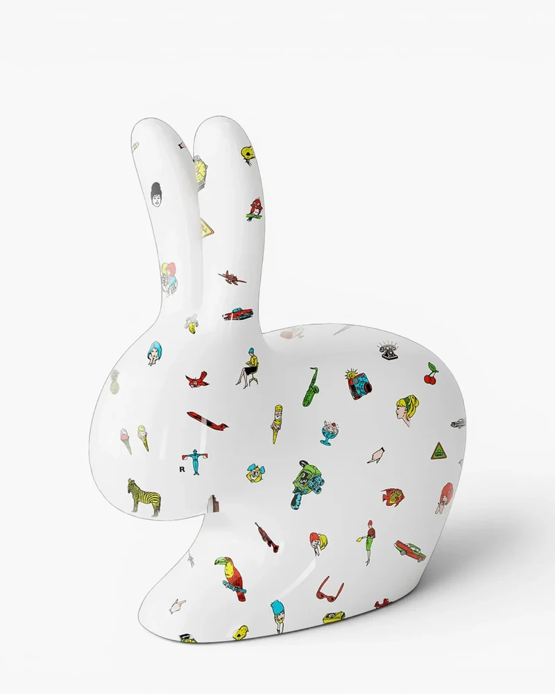 Qeeboo x Fiorucci Ceramic Rabbit