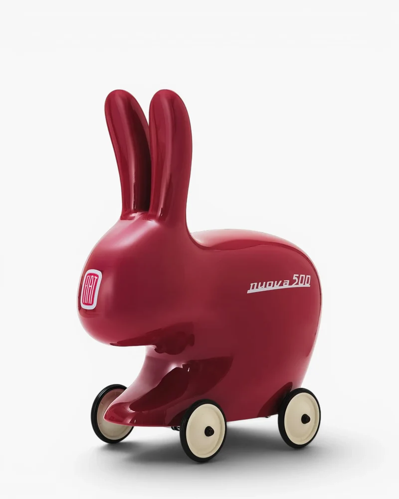 Qeeboo x Fiat 500 Rabbit on Wheels