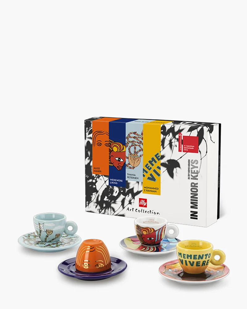 Illy Art Collection Biennale 2026 set 4 espresso coffee cups