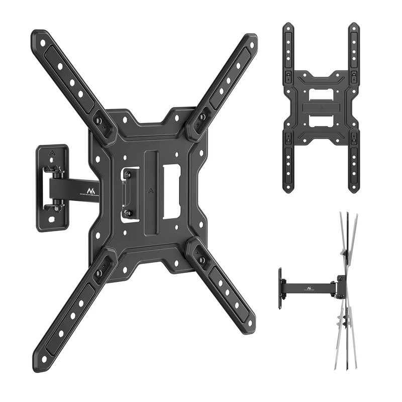Halterung / Aufhängung für Fernseher oder Monitor von Maclean, max. 23–65", max. Tragkraft 30 kg, universell einsetzbar, max. VESA 400×400, MC-758 N