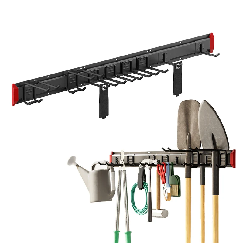 Maclean Wand-Werkzeughalter, aus Stahl, max. Tragkraft 228 kg, Breite 1222 mm, MC-179