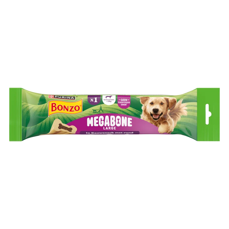 Bonzo Megabone hondensnacks kauwstaaf groot