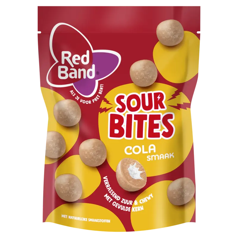 Red Band Sour bites cola smaak