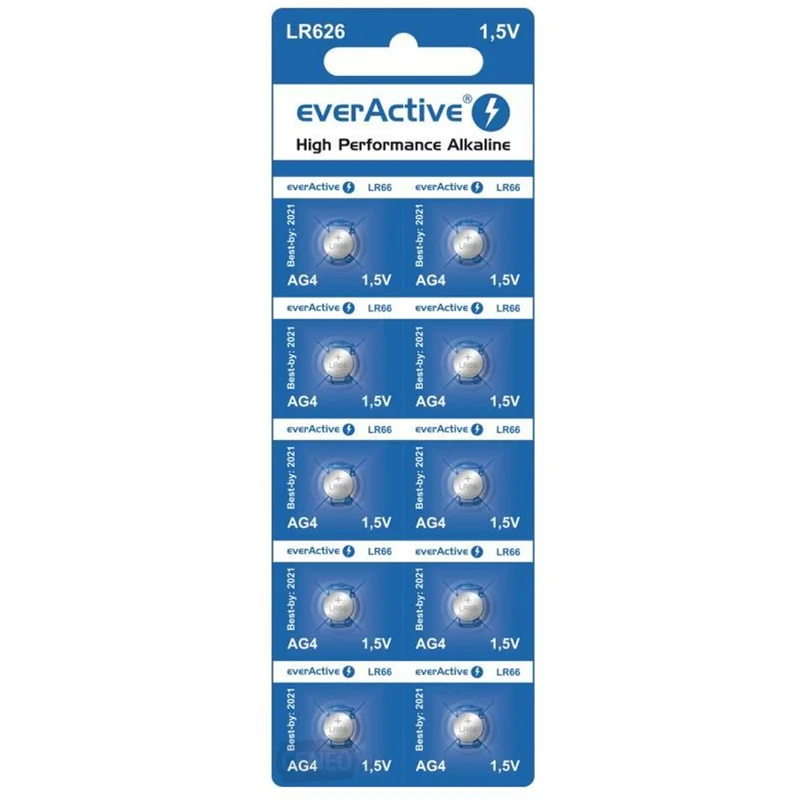 10x im Blister AG4 G4 LR626 LR66 BL166 everActive