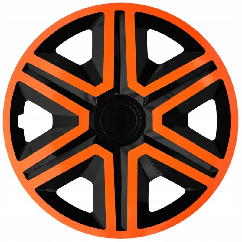 Universal Radkappe 14" NRM Action Doppelfarbe orange/schwarz 1 Stück
