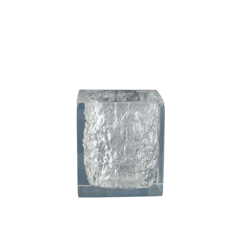 Texturierter dekorativer Glasblumentopf