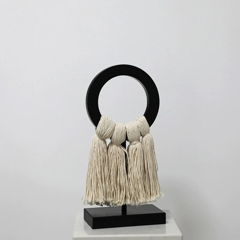 Moderne Dekorative Makramee Skulptur