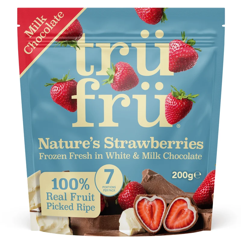 Trüfrü Aardbei melkchocolade