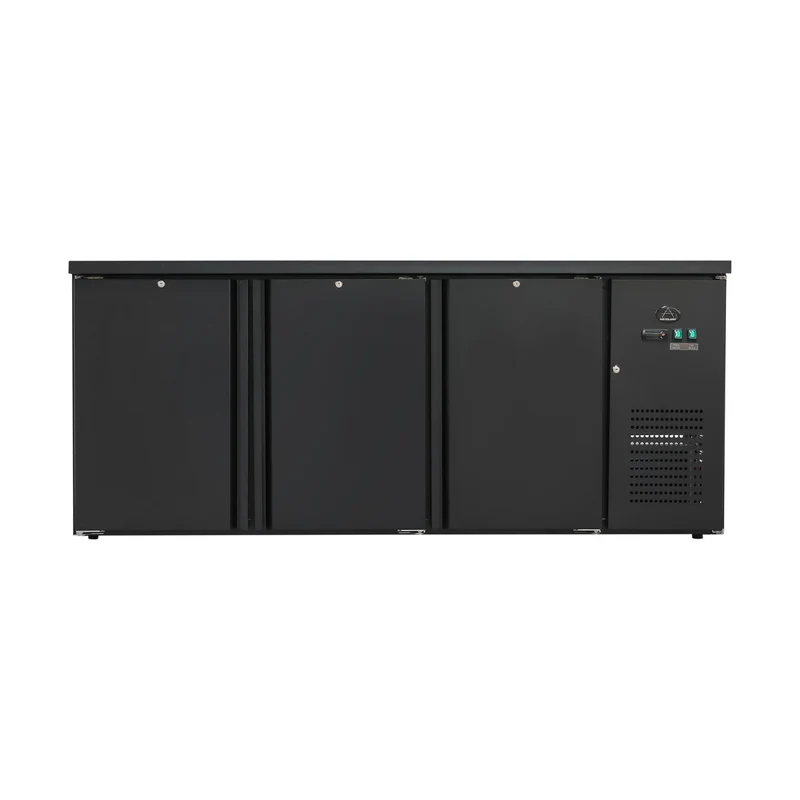 Flaschenkühltisch 425 Liter – Schwarz – 3 Türen – 2005 x 520 x 840 mm