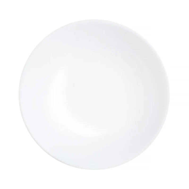 Luminarc Dessertteller, rund, gehärtetes Glas, 19 cm, weiß, Diwali White