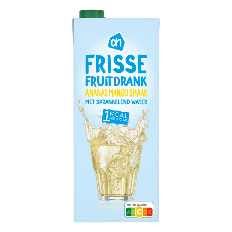 Frisse fruitdrank ananas mango 1kcal