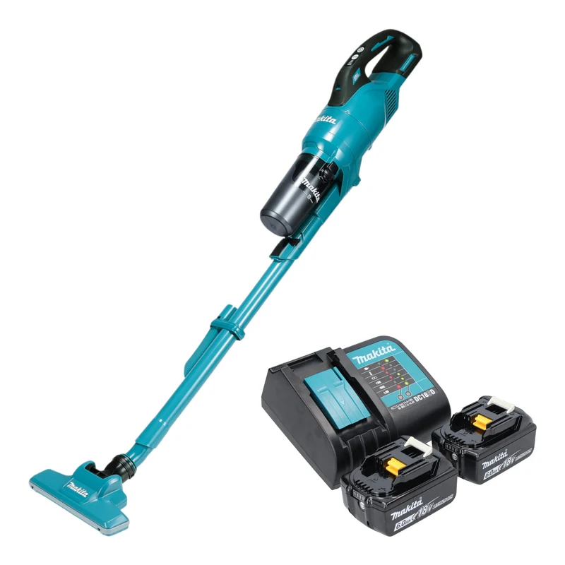 Makita DCL 286 FSG2 Akku Staubsauger 18 V 0,25 l Brushless + 2x Akku 6,0 Ah + Ladegerät